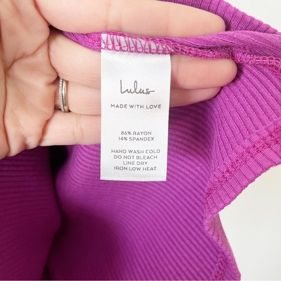 Lulu’s Hotter Than You Can Handle Magenta Purple Bodycon Mini Dress - Picture 8 of 10